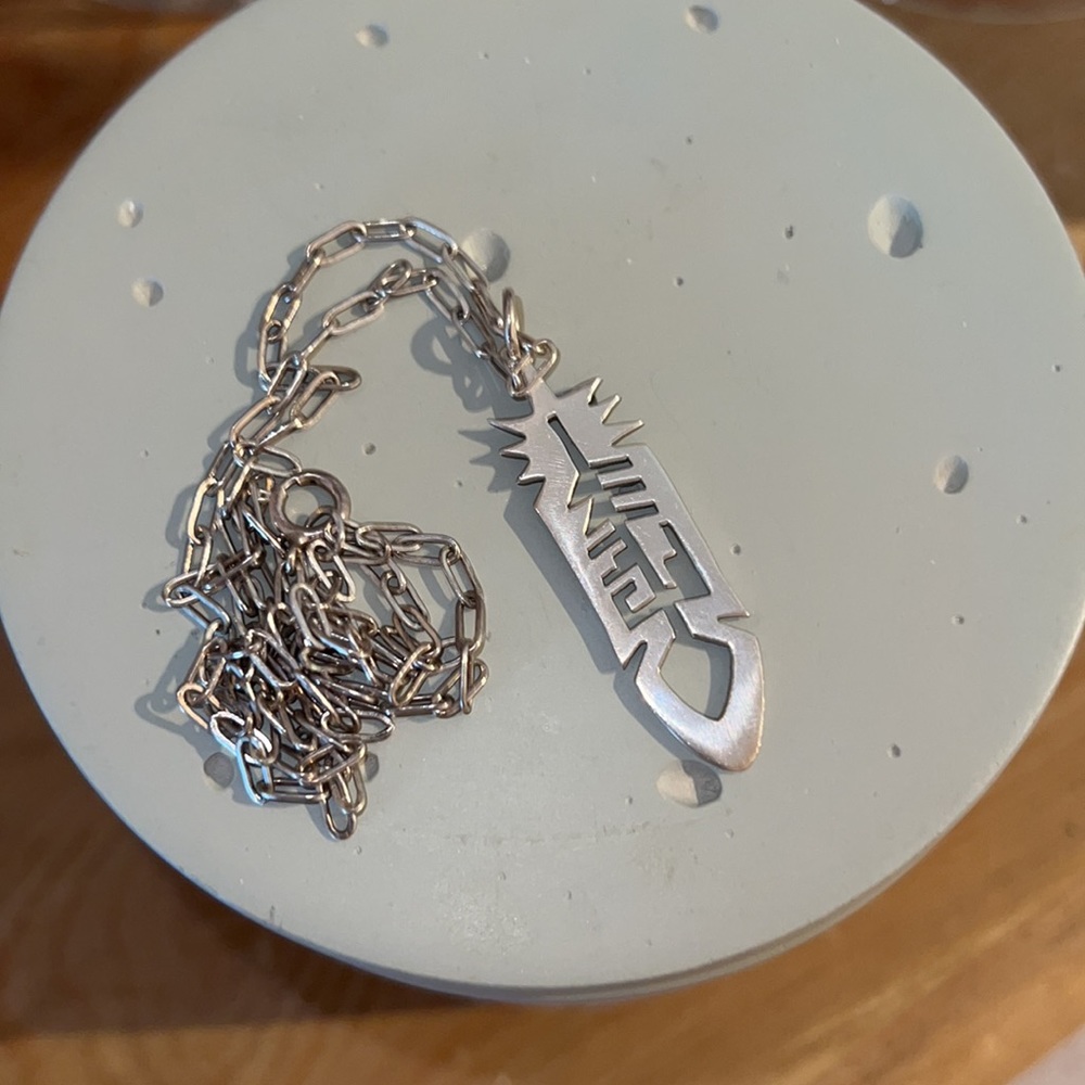 A. Koinva Hopi Indian Feather Symbol Pendant - Picture 1 of 3
